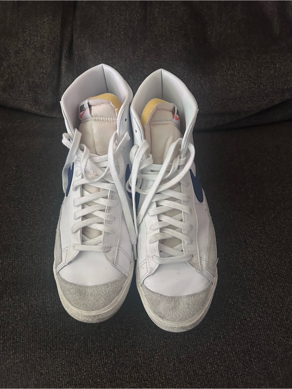 Nike blazers white/blue